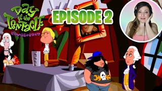 Day of The Tentacle  LETS PLAY  Episode 2  200 YEARS AGO  Blind Play Through [upl. by Atteuqihc]