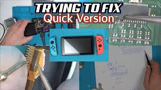 Repairing a Down amp Out NINTENDO SWITCH QUICK VERSION [upl. by Gnoc]