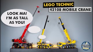 LEGO Technic 42108 Mobile Crane  building review details and crane comparison [upl. by Babby]