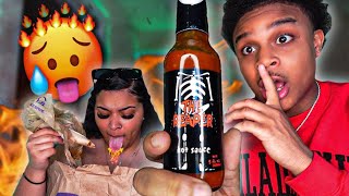 PUTTING THE WORLDS HOTTEST HOT SAUCE IN keyaracheyenne TACO BELL PRANK GONE WRONG [upl. by Fiorenze]