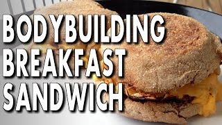 10 MINUTE BODYBUILDING BREAKFAST ► Egg amp Chicken Sandwiches [upl. by Fritzie]