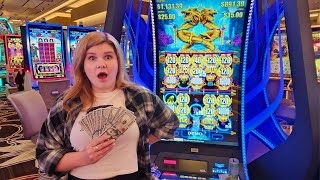 Switching to Higher Bets Paid Off on the NEW Double Dragon Slot Machine [upl. by Kcirtapnhoj]