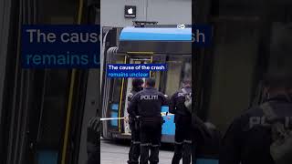 Tram derails and crashes into shop in central Oslo  DW News [upl. by Atiuqa]