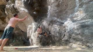 Phra Nang Bouldering  Thailand [upl. by Aerdma402]