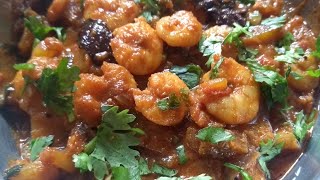 Tawa kolambi fry Tawa Kolambi masala Prawns masala Maharashtrian style Deepika [upl. by Nyroc]