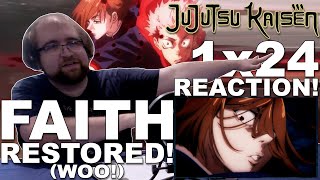 Jujutsu Kaisen DUB 1x24 quotAccomplicesquot  FINALE REACTION [upl. by Ater]