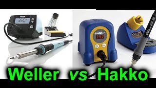 EEVblog 1063  Weller WE1010 vs Hakko FX888D Soldering Station [upl. by Einnalem50]