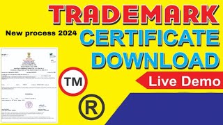 how to download trademark certificate trademark certificate trademark certificate hard copy [upl. by Hereld385]