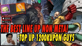 🔥🔥TOP UP 1200KUPON amp LINE UP TERBAIK NON META BISA BANTAI UR GOUKETSU ONE PUNCH MAN The Strongest [upl. by Murrell]