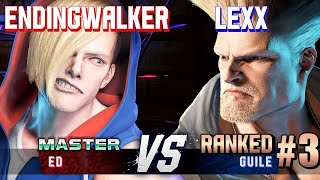 SF6 ▰ ENDINGWALKER Ed vs LEXX 3 Ranked Guile ▰ High Level Gameplay [upl. by Price11]