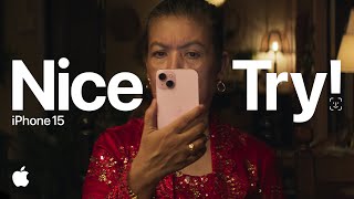 iPhone 15 Face ID  Nice Try  Apple [upl. by Cassi]