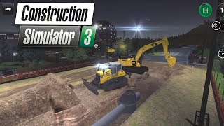 Construction Simulator 3 restarting Gameplay Timelapse  Canals Works  Road 23  Episode 020 [upl. by Rad]