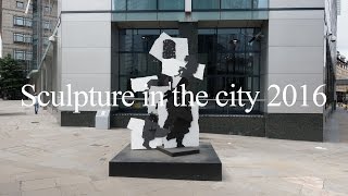 William Kentridge amp Gerhard Marx  Fire Walker  Sculpture in the City 2016  London  July 2016 [upl. by Dolph]