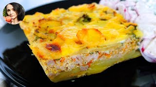 Вкусный СЫТНЫЙ ОБЕД Картофельная ЗАПЕКАНКА с Фаршем Рецепт  Кулинарим с Таней [upl. by Nyrahtak]