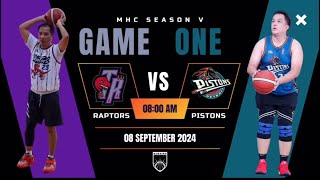 MHC SEASON V  RAPTORS VS PISTONS BOOST CAM  090824 [upl. by Salaidh]