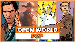 TOP 25 BEST OPEN WORLD GAMES ON PSP  BEST PSP GAMES [upl. by Poul951]