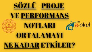 Sözlü Performans Proje Notu Ortalamayı Nasıl Etkiler [upl. by Jordan690]