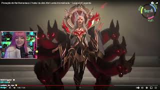 Riyuuka reagindo Immortalized Legend Ahri Skin Trailer  League of Legends 1 [upl. by Suruat]