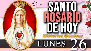 Santo Rosario Corto de Hoy Lunes 26 de Agosto 💜 Misterios Gozosos 🌙 orandoconjesus [upl. by Lorac]