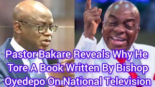 Pastor Bakare Reveals Why He Tore A Book Written By Bishop Oyedepo On National Television oyedepo [upl. by Seldun]