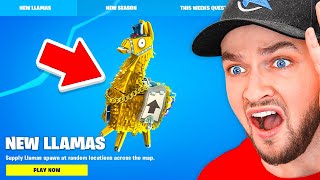 Fortnites NEW LLAMA Update Everyone MISSED [upl. by Ayotac]