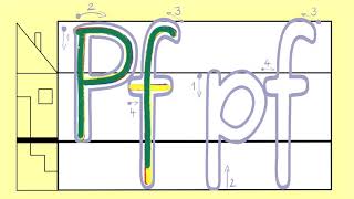 Pf pf  Buchstaben in Grundschrift bewegungsrichtig schreiben ✍🏻 „Pf“ wie Pfannkuchen 👨🏼‍🏫 [upl. by Edmea]