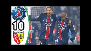 All Goals amp Highlight l 10 PSG vs RC Lens l Football Highlights [upl. by Dever]