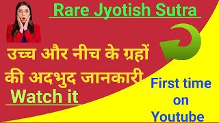 Rare jyotish gyannew concept about exaltation and debilitation of planets by Dr Mahesh Joshi [upl. by Hesketh]