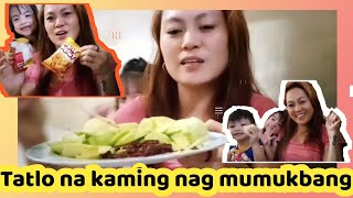 MUKBANG NA MAY KULITANMANGGANG HILAW WITH BAGOONG NA MAY CHILI GARLIC SAUCEVir Ghie [upl. by Cleve]