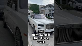 Shaq new low rider rollsroyace truck Rate 110 [upl. by Idisahc]