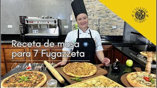 Receta de Masa para Pizza Fugazzeta en 7min [upl. by Ainos958]