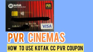 Kotak PVR Cinemas  Coupon Redeem  How to Book Movie Ticket [upl. by Dionne]