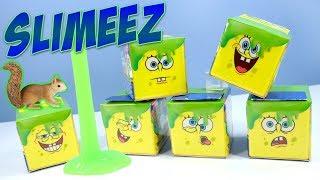 SpongeBob Squarepants Toys Slimeez Mystery Figures 20th Anniversary [upl. by Nirehs]