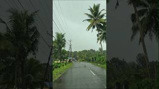 Monsoon travel in Kerala villageroads keralatourism keralarain rainyday villagetravel [upl. by Anavoj]