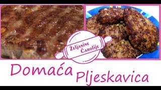 RECEPT domaca pljeskavicaLESKOVACKA PLJESKAVICA [upl. by Nelak]