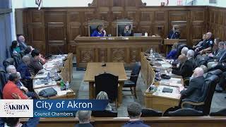 City of Akron Council Meeting  03182024 [upl. by Chak]