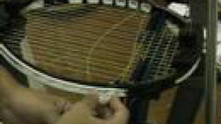 Tennis Racquet Stringing Stringing O3 Raquets [upl. by Merill]