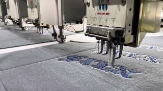 Our 2023 chenille embroidery machine in action [upl. by Jezrdna305]