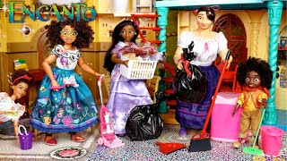 Encanto Family Doll House Cleaning Morning Routine [upl. by Nitnerb]