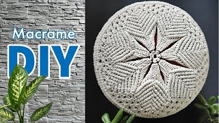 How to make Macrame Pouf Tutorial  Macrame Puff DIY  Macrame Ottoman  Macrame Stool [upl. by Yddet875]