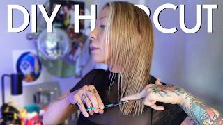 how to cut your hair at home  EASY DIY 2024 [upl. by Jonie632]