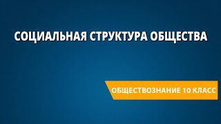 Социальная структура общества Молодёжь как элемент социальной группы социальной структуры общества [upl. by Ellierim]