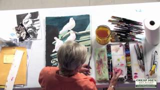 How To Add Splattering in Your Painting With Watercolor Artist Anne Abgott [upl. by Rosmunda]