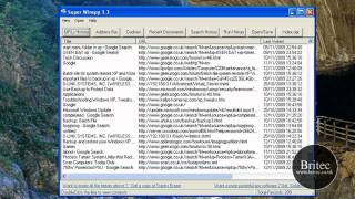 Winspy View the URLs in the hidden indexdat file by Britec [upl. by Itida100]