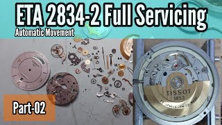 How to Service Tissot ETA 28342 Automatic Movement  Part02  Watch Repair Channel [upl. by Yaja]