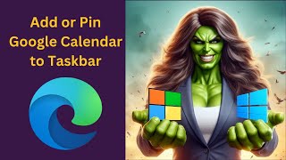 How to Add or Pin Google Calendar to Windows 11 Taskbar using Microsoft Edge  GearUpWindows [upl. by Moncear294]