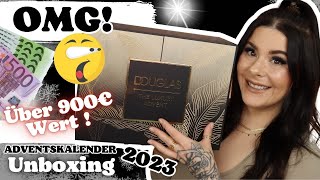 OMG 😱 über 900€ Wert Douglas Luxury Adventskalender 2023  24 Türchen UNBOXING [upl. by Brandise]