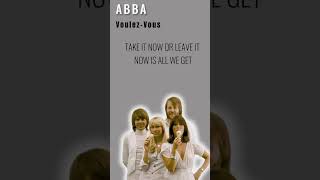 VoulezVous  ABBA Lyrics abba music disco 80smusic song lyrics [upl. by Wright]