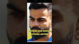 Virat Kohli ने साल 2022 में National Anthem के दौरान Chewing Gum खाई Social Media पर हुए Trolled [upl. by Nanda141]