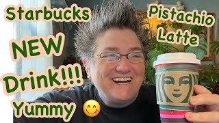 NEW Pistachio Latte ￼at Starbucks coffee new drink love shorts starbucks fun [upl. by Treblih]